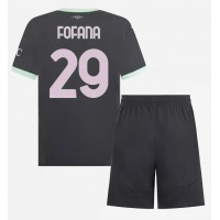 AC Milan Youssouf Fofana #29 Fußballbekleidung 3rd trikot Kinder 2024-25 Kurzarm (+ kurze hosen)